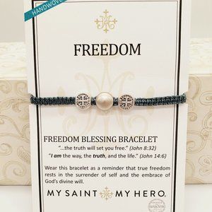 My Saint My Hero Woven Freedom Blessing Bracelet